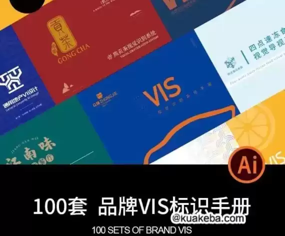 100套品牌VIS识别系统应用VI手册