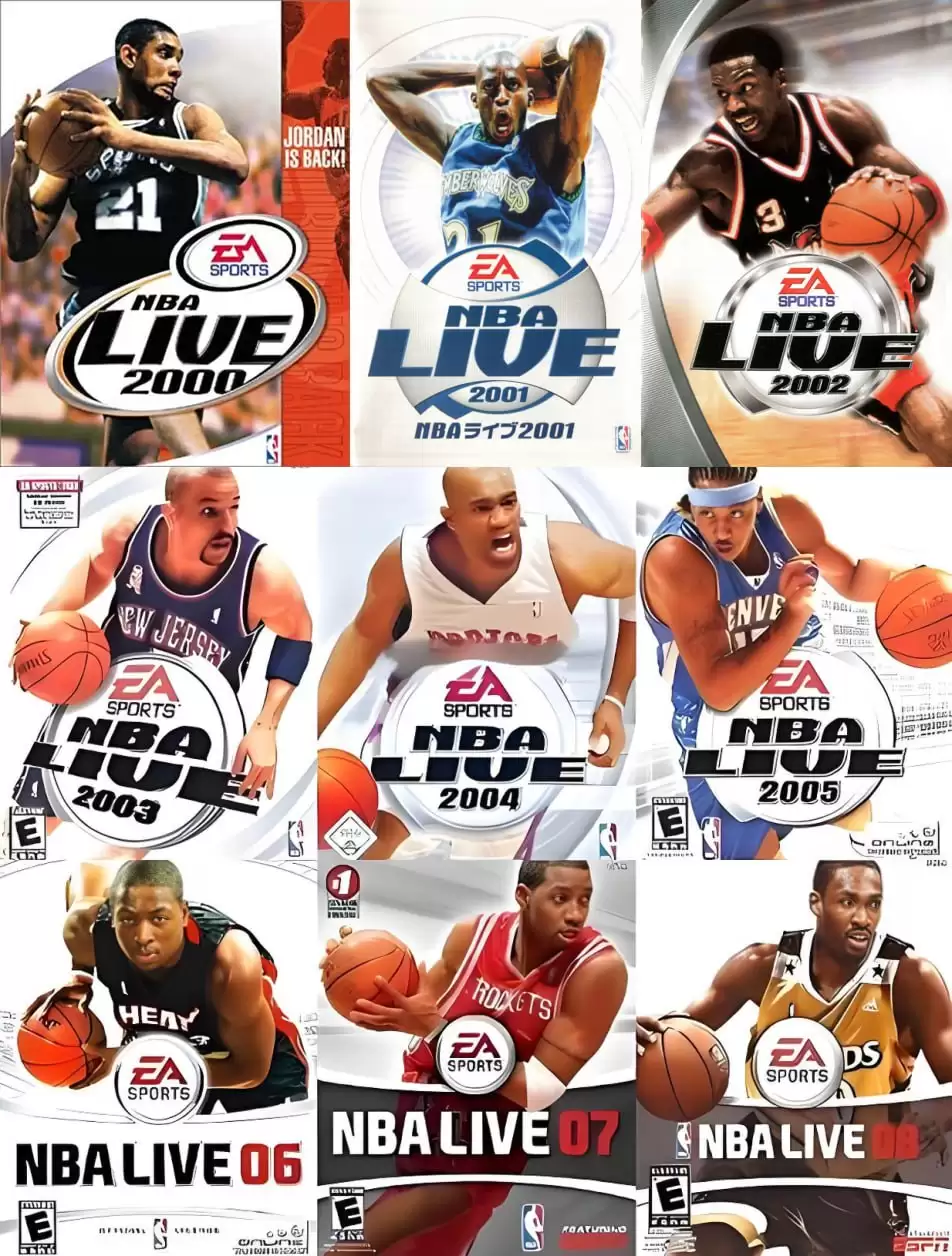 NBA LIVE系列 00-08合集 PC篮球游戏 运动体育(包含赛季更新 大补MOD 宽屏补丁)